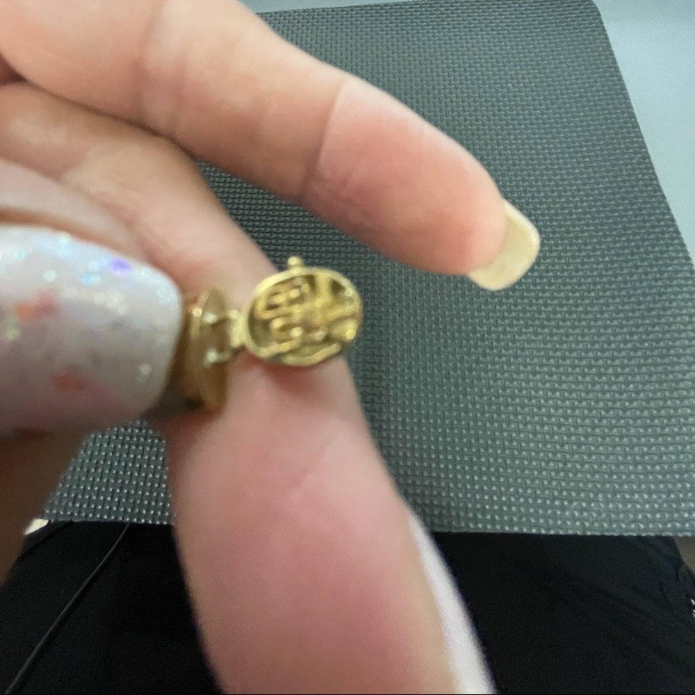 Jade and 14 karat gold bracelet Gently used